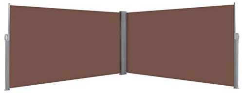 Versenkbare Seitenmarkise 160x600cm Schwarz Outdoor Sonnenschutz Garten & Balkon Sichtschutz Windschutz für Terrasse Terrasse & Hinterhof Vielseitige Unterschlupflösung