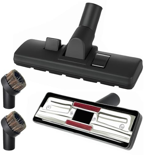 Meunhy 3 Pcs 32mm Horse Hair Brush Round and Floor Brush Head Replacement Attachments Set for Henry Hoover Attachments,Compatible with Henry Hoover B-rush Head Nozzle Replacement