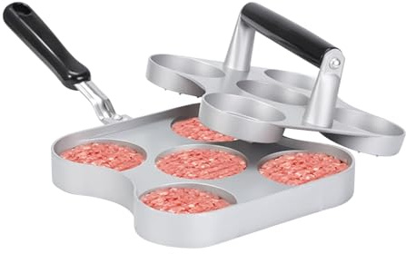Tuxxjzm Burger Press | 5-Grid Non Stick Flat Hamburger Smasher Grill Press - Bacon Meat Burger Smasher Tool,for Kitchen BBQs Cookouts Tailgates Outdoor