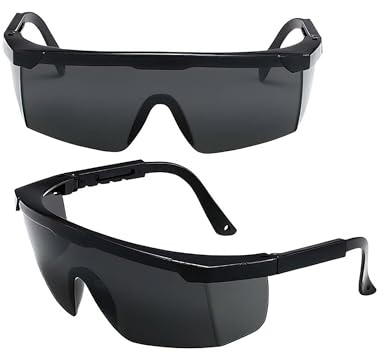 2 Stück IPL Lichtschutzbrille, 200nm-2000nm WellenläNge Laserschutzbrille, Die HPL/ IPL Haarentfernung Mit UV-C-Schutz, Laserschutzbrille, Solarium Brille, Kosmetischen Augenschutz Laser Haarentfernun