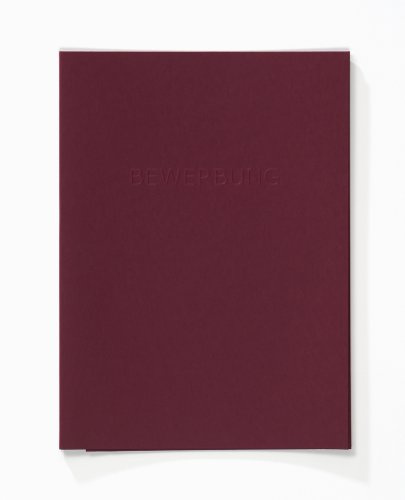 walther design Bewerbungsmappen rot 25 x 34 cm mit Prägung BW100R