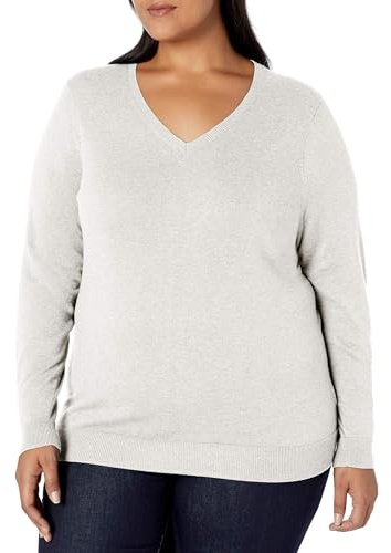 Amazon Essentials Women's Lightweight Long-Sleeve V-Neck Jumper