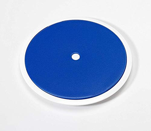 KANJO Swivel Transfer Disc – Rotating Seat Aid for Bathlifts & Chairs | Safe Transfer Pad with Blue Non-Slip Surface, Lightweight & Easy to Clean