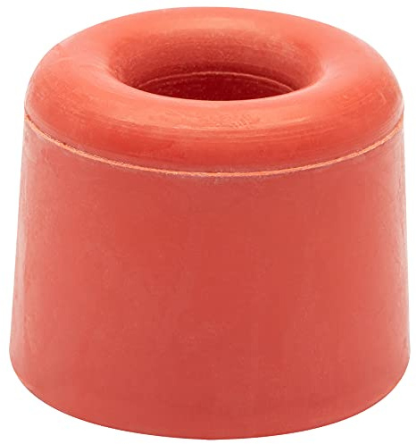 WAGNER Tope para la Puerta para el Suelo, Protector de Pared - VULCANO - Retro -Ø 30 x 24 mm, Goma Maciza de Alta Calidad, Rojo, para Atornillar - 15205121
