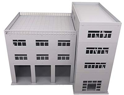 Outland Models Scenery for Model Cars 3-Stall Truck Garage/Engine House 1:64 S Gauge
