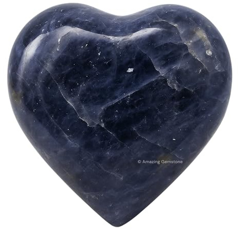 Amazing Gemstone Kristallherz-Handschmeichler – Taschenmassage-Sorgenstein für den natürlichen Ausgleich der Körperchakren, Reiki-Heilung und Kristallgitter