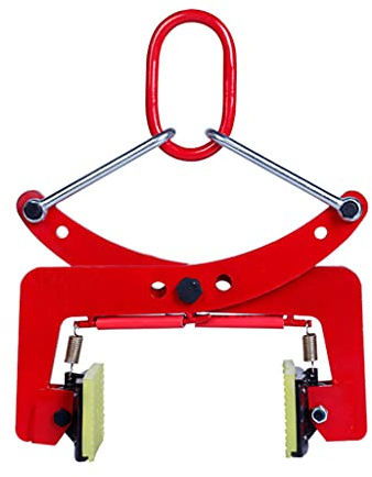 Cushion Thicken Alloy Steel Jaw Opening Plate Clamp, Vertical Non-slip Lifting Clamps, For Lifting And Transporting Steel Plates And Structures, Adjustable Opening(Size:6-18CM)