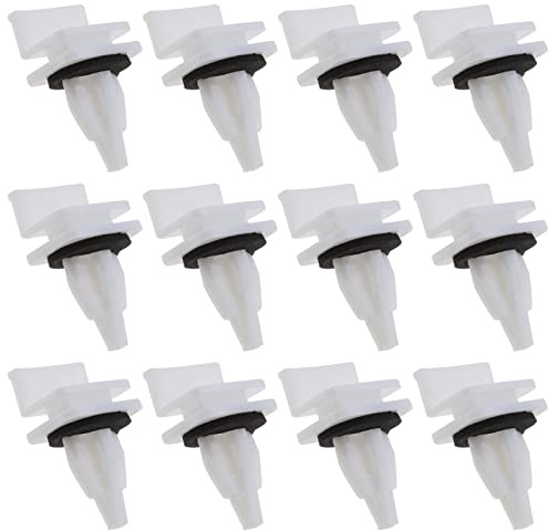 The Lord of the Tools 30pcs Side Trim Sill Skirt Clips Rocker Panel Wheel Housing Retainer White Plastic with Sponge Seal 91513SM4000 Compatible with Honda Accord Civic CR-V Odyssey Prelude