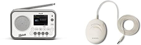 Roberts Play20 DAB Radio & Roberts Radio PT9918 Pillow Talk Speaker, white/cream