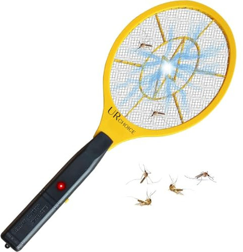 UR CHOICE Electric Fly Swatter Bug Zapper | Battery Powered Racket for Indoor & Camping Pest Control | Mosquito, Fly, Bug Swatter | Electric Insect Killer