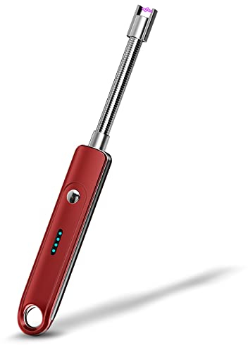Christmas Stocking Fillers Women: Eletorot Gifts For Her, Rechargeable Electric Flameless Fire Arc USB Windproof Long Candle Lighter for Tea Lights Gas Stove BBQ