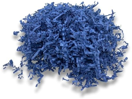 Geschenkverpackung, geschreddertes Papier, Schutz und Dekoration, 100 g, Blau