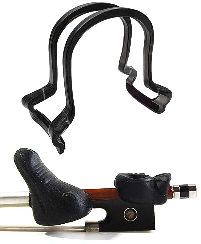 TUOREN Geigenbogen Korrektor mit Bogengriff für Anfänger Geige/Viola Lehrhilfe Zubehör Schwarz
