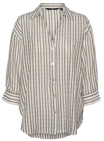 VERO MODA dam Vmollie 34 Shirt Wvn Ga Långärmad blus