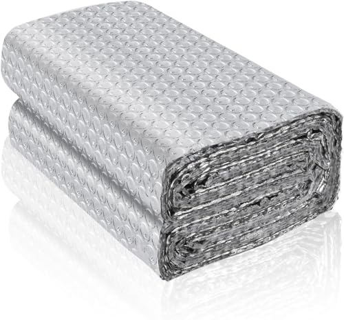 WILSONS DIRECT - Radiator Foil Heat Reflector - 5m x 60cm Thermal Bubble Heating Insulation Panels - Energy Saving - Easy to Cut and Install - Includes Sticky Pads - Helps Winter Bills (1)