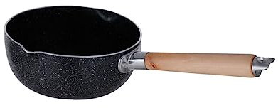 Cabilock Lechero de piedra Maifan Sartén antiadherente inoxidable sartén de cerámica con tapa plancha de inducción cacerola olla sartén para tortillas aluminio