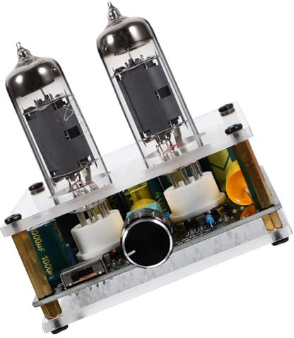 jojofuny Preamplificatore Valvolare Phono per Giradischi Funzione Preamp, Materiale Pcb e Abs, Leggero per Sistemi Home Theater Fai da Te
