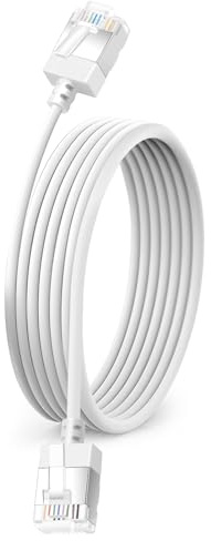 Ultra Slim Cat6 Ethernet Cable 8M, Flexible Gigabit UTP Netowrk Cable
