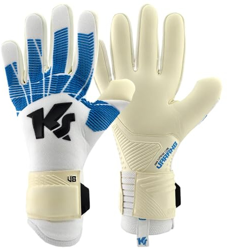 KEEPERsport Torwarthandschuhe Varan8 Champ NC ohne Fingerschutz für Erwachsene, Fußballhandschuhe Unisex, 4mm Supreme Claw - elastische Lasche, Größe: 8,5