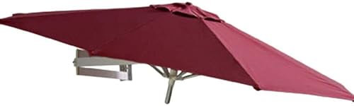 AtKits Parasols de jardin à fixation murale de 7 pieds - Parasol inclinable for balcon de jardin extérieur, matériau en polyester durable Parasol de plage Parasol de soleil