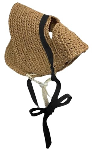 Strohhut für Hunde, Eimerhut für Hunde, Kühlmütze für Hunde, Sommermütze für kleine Hunde, eleganter Sonnenhut für Hunde, Katzenhut für Hunde