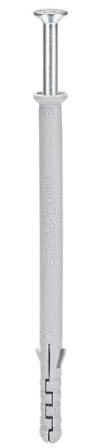 ADFVGG Spreizdübel* Betonschrauben, Hochleistungsschrauben, 10 Stück, 8 x 120 mm, Kunststoff-Erweiterungsrohrsäule, Betonanker, Wandstopfen, Rahmenbefestigungsrohr mit Schrauben, Grau