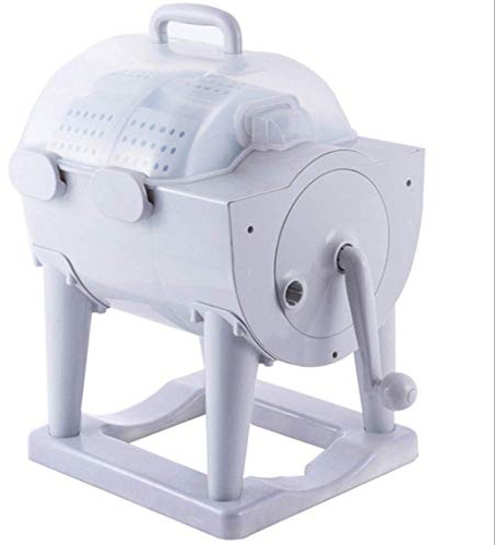 Lavatrice portatile manuale per Appartamento Hotel Dorm Camping Compact Hand Cranking Lavatrice/asciugatrice
