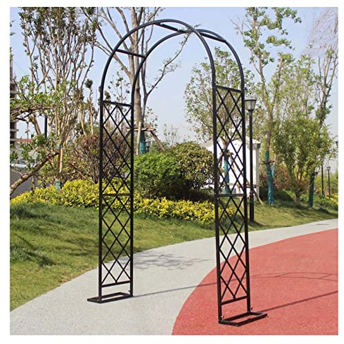 Arche de jardin en métal pour plantes grimpantes en fer, treillis pergola, arche verte et noire, plusieurs décorations extérieures pour mariages et événements
