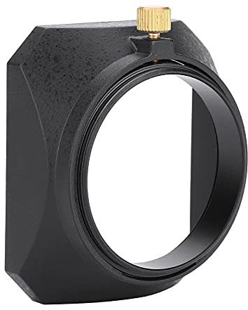 LUCKDANO 49mm Rectangular Lens Hood Lens Shade Lens Cover for DV Camcorder Digital Video Camera with Screw Mount Fits 49mm Filter or Thread
