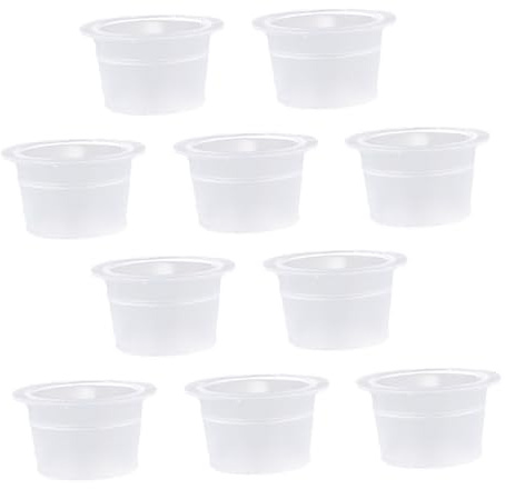 Capsules à Pigment Jetables 500 Pièces, Format Moyen pour Tatouage | Maquillage Semi-Permanent, Nettoyage Inutile, Application Rapide, Destiné aux Professionnels Artistes