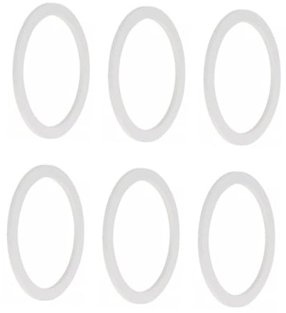 VANZACK Lot de 6 Joints d'Étanchéité en Silicone pour Cafetière Italienne 6 Tasses Bagues de Remplacement Étanches Accessoires pour Machine à Café Usage la Cuisine et Bar