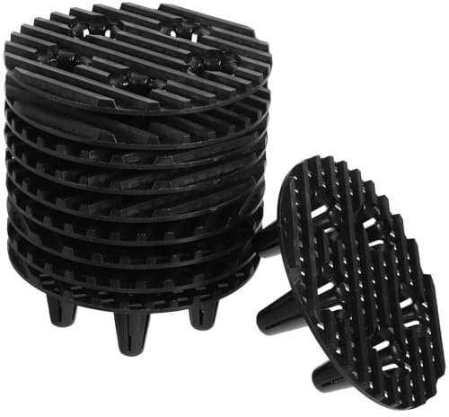 FUTUREORYY Blumentopf Füße Pflanzkübel Einsatz Kunststoff 10cm Rund mit Abfluss für Garten Terrasse Außentöpfe Pflanzgefäß Erhöhung gegen Wurzelfäule