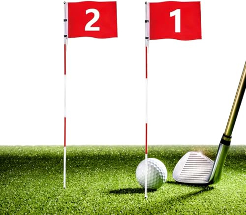 Set di Astine da Golf,Attrezzatura portatile a 5 sezioni - Ideali per Giardino Circolo Appassionati Principianti Professionisti - Per driving range, circoli, principianti, giocatori esperti e appassio
