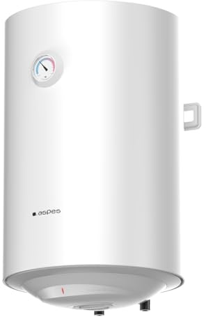 Aspes Termo Eléctrico 30 Litros, AT3000S. 1500W, Kit de Montaje Incluido, Resistencia de Acero Esmaltado, Termostato Manual, Temperatura Máx 70 º, Blanco, Eficiencia Energética Clase C