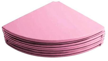 wueiooskj Yogamatta Hopfällbar Poledance-matta Bärbar Yoga Fitnesstränare Funktioner Förbättrad Tjocklek För Stötdämpning Stöd Träning Dans Gymnastik, Rosa, Diameter 1.2 m