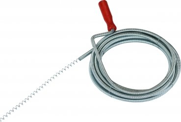 Triuso Rohrreinigungswelle mit Kurbel und Kralle 10mm x 10m Rohrreinigung Rohrreinigungsspelle