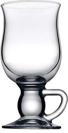 Pasabahce 44159 Irisch Coffee Gläser mit Griff Henkel Kaffee, 2er Pack