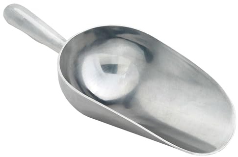 ich-zapfe.de Eisschaufel groß, Edelstahl, Silber, 26 x 10 x 5 cm