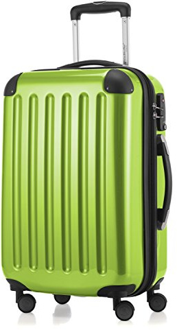 Hauptstadtkoffer Alex - Handgepäck Koffer 55x38x23 cm, 42 L, TSA Schloss, erweiterbarer Hartschalen Trolley aus PC ABS, 3,2 kg, 4 Doppelrollen, Apfelgrün