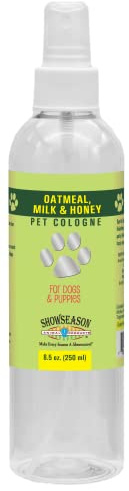 Showseason Animal Products Oatmeal Milk and Honey Dog Cologne 8.5 oz. | Dog Perfume, Long-Lasting, Deodorizing Spray, Made In The USA