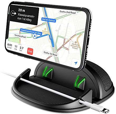 daite Car Phone Holder Dashboard, Car Phone Mount Cradle Anti-Slip Silicone Dashboard Phone Holder for Cars Sat Nav Holder Pad Mat Compatible with iPhone Samsung Galaxy and GPS Devices