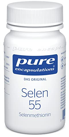 Pure Encapsulations - Selen 55 - Hochwertiges Selenmethionin für antioxidativen Schutz und das Immunsystem - 90 Kapseln