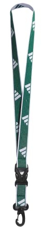 adidas Lanyard for Keys, ID Badge Holder, Keychain with Breakaway Buckle