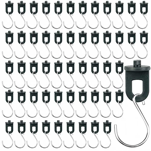 LSRVNM 50 Stück Gewächshaus-Haken, Aufhänger mit S-Haken, Gewächshaus-Kunststoff-Aufhänger, Befestigungsklammern, für den Außenbereich, Garten, Hängepflanzen, Kunststoff-Isoliernetz, Beschattung