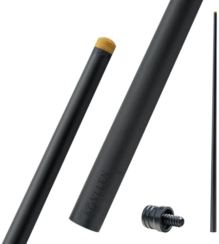 KONLLEN Billardqueue mit einem Schaft, 3/8 x 8, Quick Loc 3/8 x 10, 10,5/11,5/12,5 mm, Kohlefaser-Technologie, niedrige Ablenkung, 73 cm