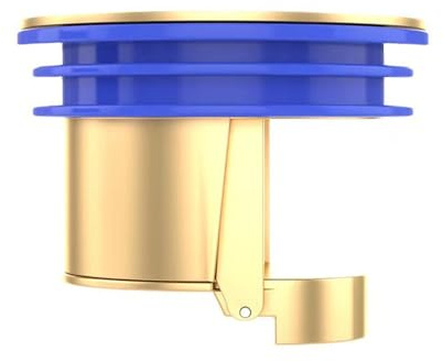 1 válvula de desagüe de desagüe de suelo de ducha, núcleo de alcantarillado, tapón antirreflujo para drenaje de agua en el suelo (cobre)