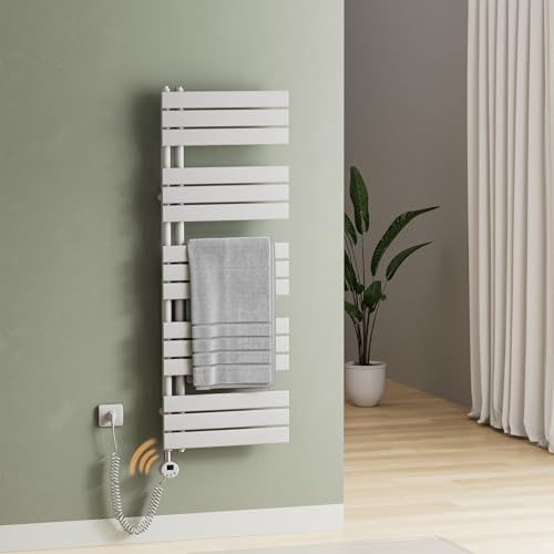 S'AFIELINA Smart WiFi Badheizkörper Elektrisch 1320×400 mm Weiß 600W
