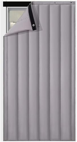 Yekuhe Türvorhang Kälteschutz für Winter Kälteschutzvorhang Haustür Zugluftstopper Thermovorhang Kälteschutz Dicker Türvorhang Winddicht & Schalldämmend(Gray,90x240cm)