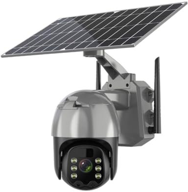 Cameras for Home Security 4G SIM Card Solar Camera Built-in Battery Outdoor IP Camera 4MP Wireless Security PTZ Camera PIR Motion Surveillance Camera with Motion Detection(Wifi Cam 32G Card)