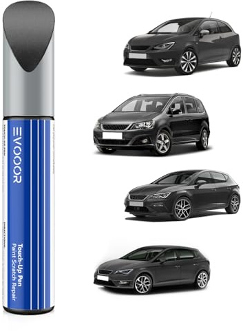 EVOOOR (S7H/S7) Magnetic Tech Grey/Magnetic Grau Metallic Autolack Nachbesserung für SEAT, Kratzer Reparatur für Auto, Schnelle & Einfache Lösung zur Reparatur